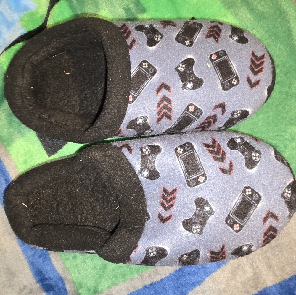 Game Controller Youth Boys Slippers